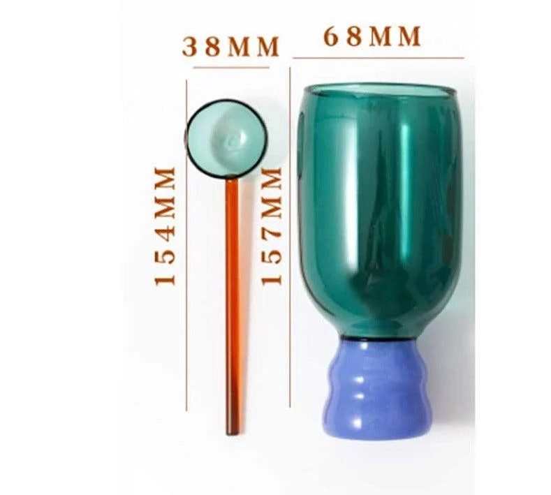 Aesthetic Colored Borosilicate Glass Mug -