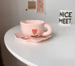 Aesthetic Cute Floral Coffee Mugs