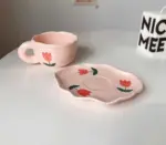 Aesthetic Cute Floral Coffee Mugs
