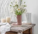 Aesthetic Farmhouse Ceramic Rain Boot Vase