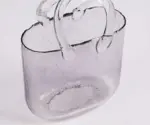 Aesthetic Flower Glass Basket Vase Fish Tank