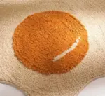 Aesthetic Funny Fluffy Fried Egg Rug