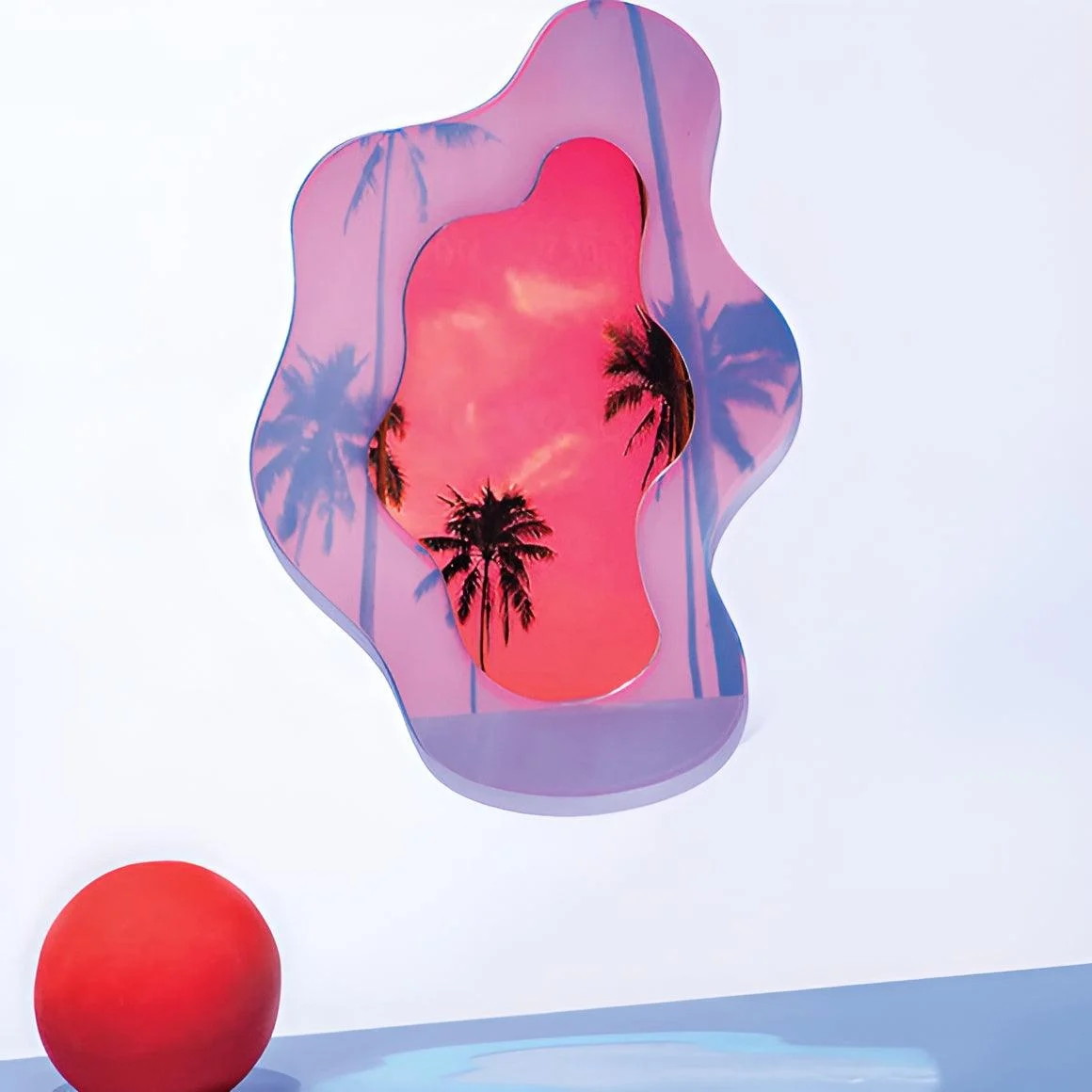 Aesthetic Geometric Acrylic Mirror - Shimmering Frameless Wall Decoration -  - #tag1#