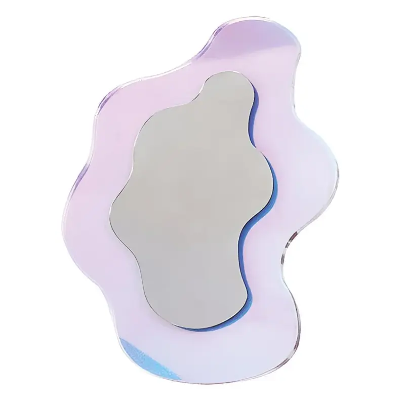 Aesthetic Geometric Acrylic Mirror Shimmering Frameless Wall Decoration tag1