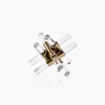 Aesthetic Geometric Cross Crystal Ornament