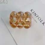 Aesthetic Glass Bubble Makeup Brush Holder Cup
