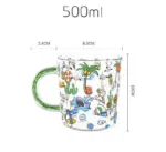Aesthetic Glass Flower Cottagecore Mugs