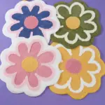 Aesthetic_Green_Flower_Shaped_Rugs_-_-4120921 Aesthetic Green Flower Shaped Rugs