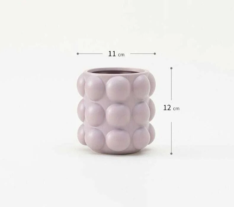 Aesthetic Honey Pot Shaped Ceramic Makeup Brush Holder -