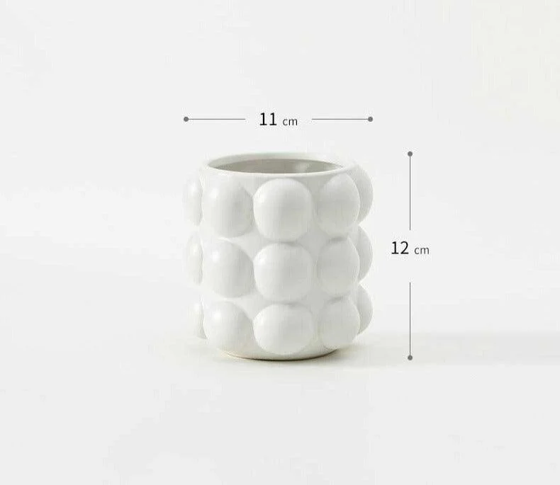 Aesthetic Honey Pot Shaped Ceramic Makeup Brush Holder -