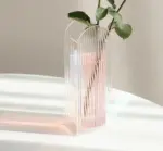 Aesthetic Iridescent Clear Acrylic Vase
