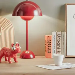 Aesthetic Mid Century Mushroom Lamp - 