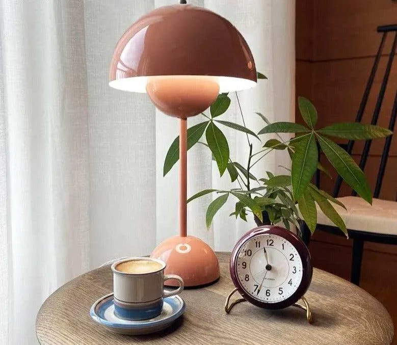 Aesthetic Mid Century Mushroom Lamp -