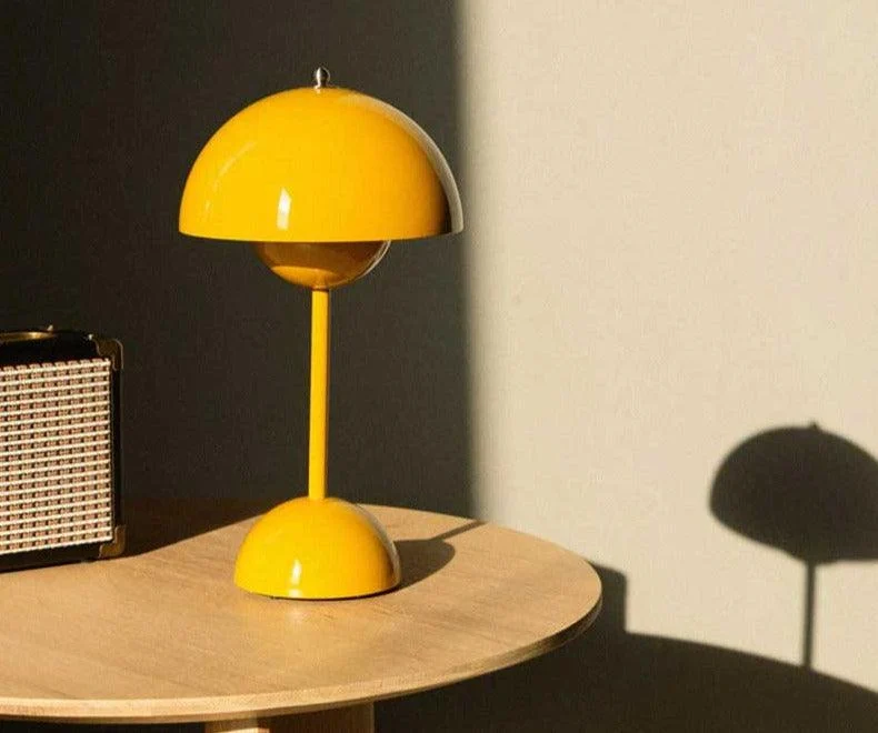 Aesthetic Mid Century Mushroom Lamp -