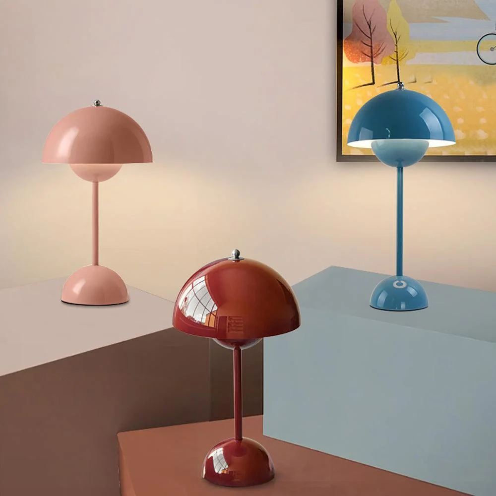 Aesthetic Mid Century Mushroom Lamp -