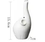 Aesthetic Pastel Ceramic Elephant Vase