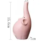 Aesthetic Pastel Ceramic Elephant Vase