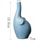 Aesthetic Pastel Ceramic Elephant Vase