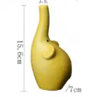 Aesthetic Pastel Ceramic Elephant Vase