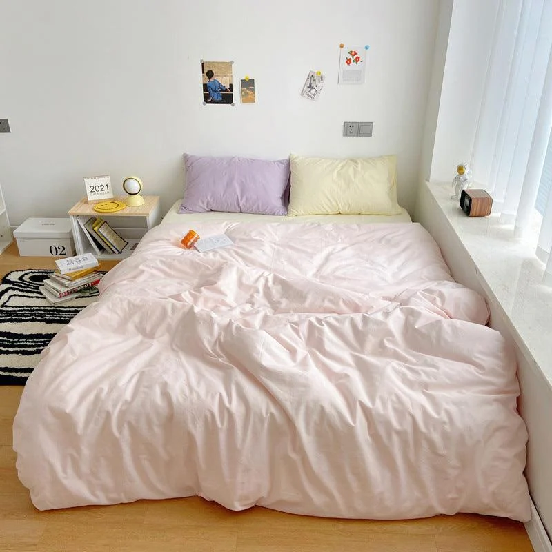 Aesthetic Pastel Color Combo Bedsheet Set -  - #tag1#