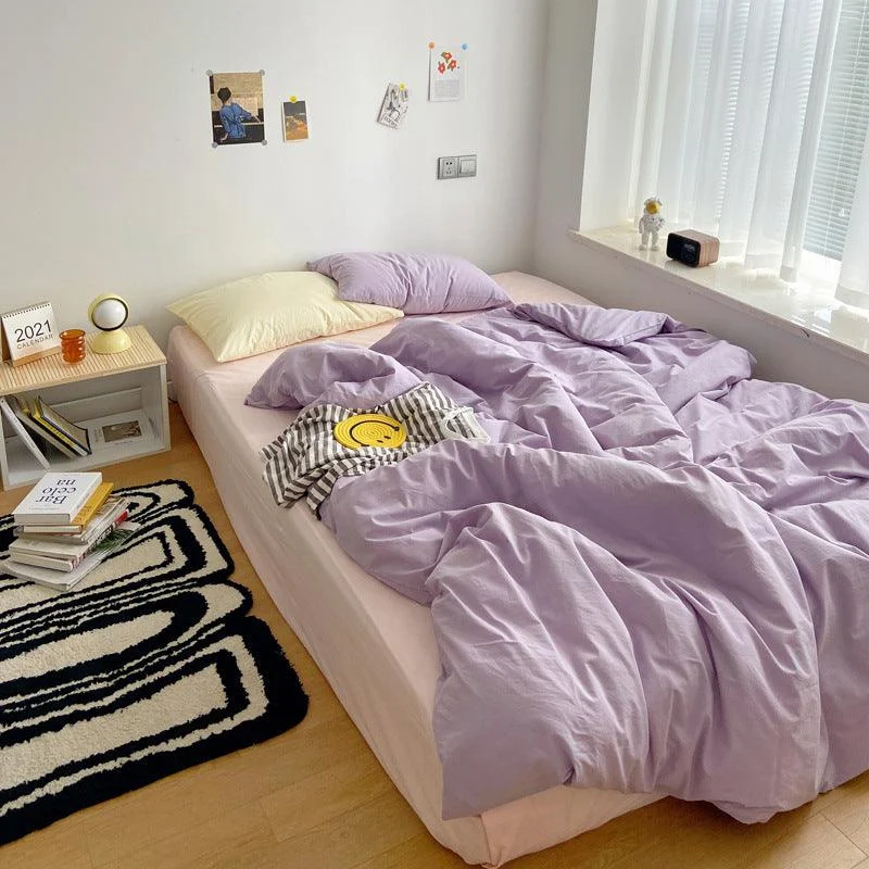 Aesthetic Pastel Color Combo Bedsheet Set -  - #tag1#