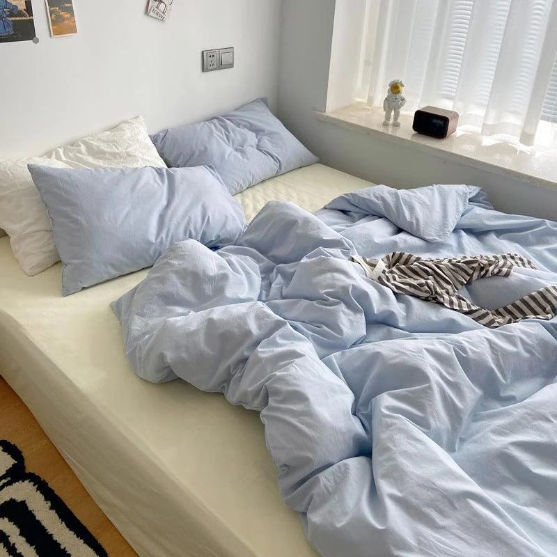 Aesthetic Pastel Color Combo Bedsheet Set -  - #tag1#