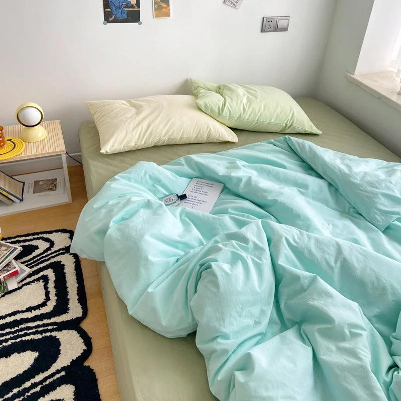 Aesthetic Pastel Color Combo Bedsheet Set -  - #tag1#