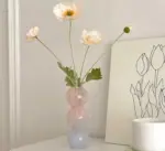 Aesthetic Pastel Gradient Glass Bubble Vase