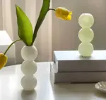 Aesthetic Pastel Gradient Glass Bubble Vase