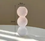 Aesthetic Pastel Gradient Glass Bubble Vase