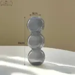 Aesthetic Pastel Gradient Glass Bubble Vase