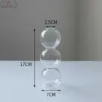 Aesthetic Pastel Gradient Glass Bubble Vase