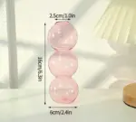 Aesthetic Pastel Gradient Glass Bubble Vase