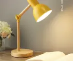 Aesthetic Pastel Wooden Table Reading Lamp