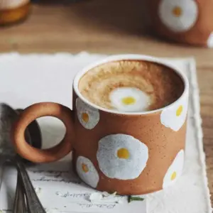 Aesthetic Poached Egg Hand Painted Mugs - 