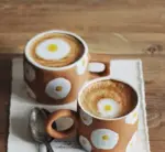Aesthetic Poached Egg Hand Painted Mugs