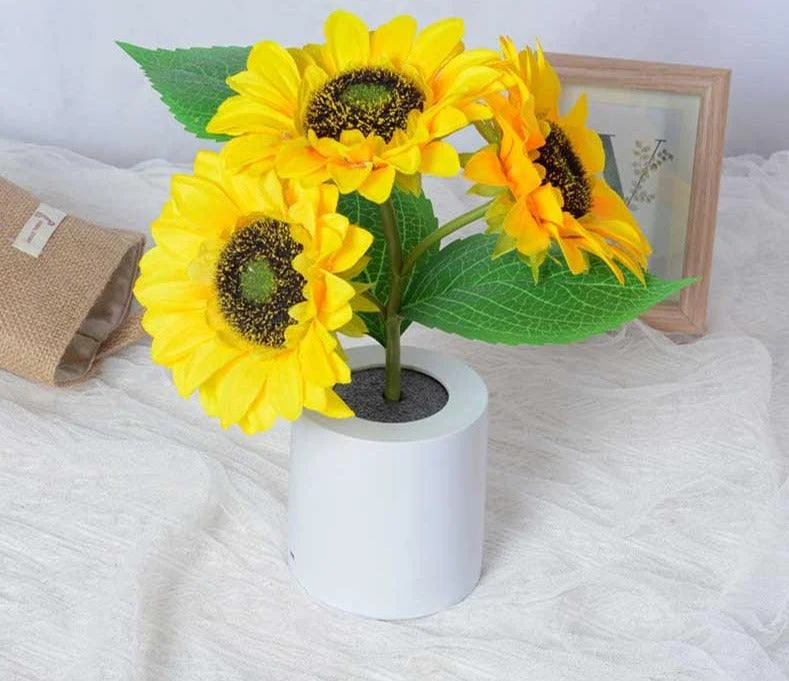 Aesthetic Rechargeable Sunflower Night Light -