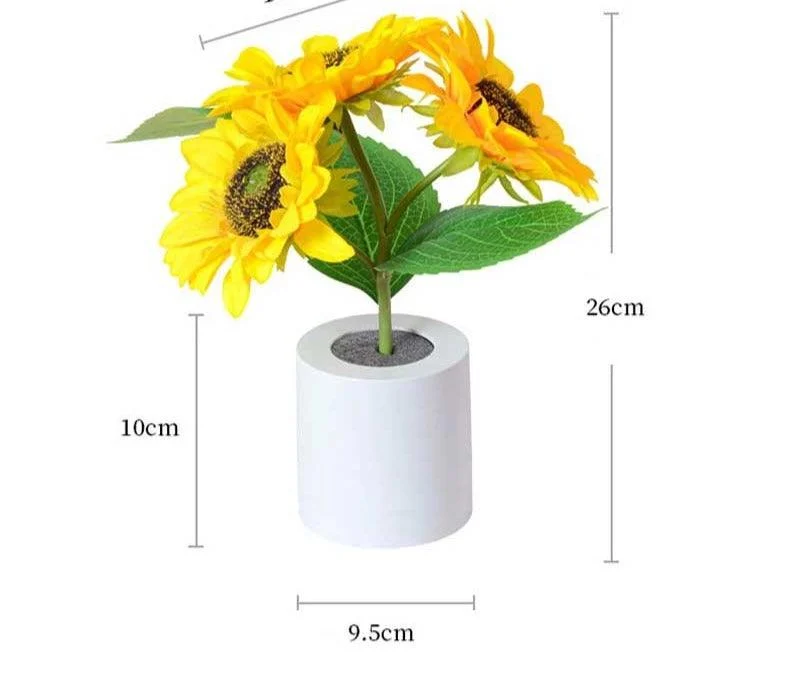 Aesthetic Rechargeable Sunflower Night Light -