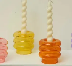 Aesthetic Scented Pastel Spiral Taper Candles Set 2