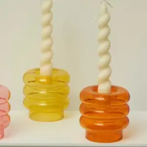 Aesthetic Scented Pastel Spiral Taper Candles Set 2 - 