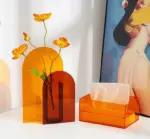 Aesthetic Sunset Acrylic Flower Vase