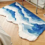 Aesthetic Tufted Rug Wave Pattern