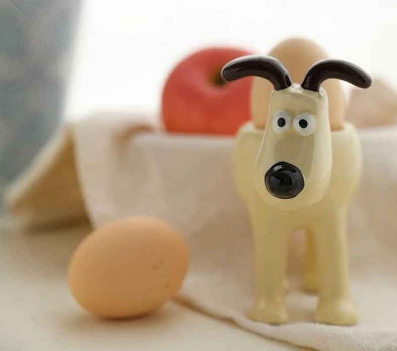 Aesthetic Vintage Dog Ceramic Egg Holder - 