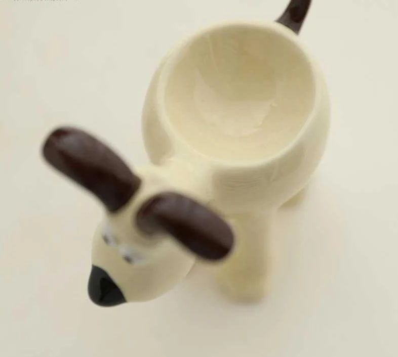 Aesthetic Vintage Dog Ceramic Egg Holder -