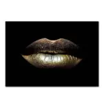 African_Art_Gold_Lips_Poster_Painting_Unframed_-_-_tag1_-4126883 African Art Gold Lips Poster Painting Unframed tag1