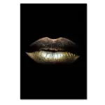 African_Art_Gold_Lips_Poster_Painting_Unframed_-_-_tag1_-4126893 African Art Gold Lips Poster Painting Unframed tag1