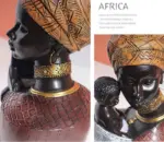 African Mother and Child Home Decor Figurines