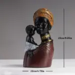 African Mother and Child Home Decor Figurines
