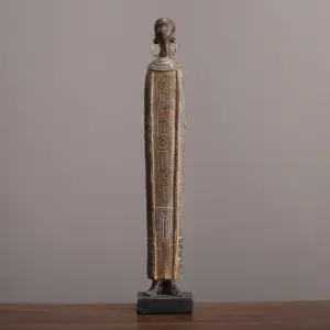 African Tribal Woman Portrait Home Decor Sculpture