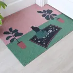 Afternoon Cat DIY Cut Out Cartoon Entrance Mat tag1